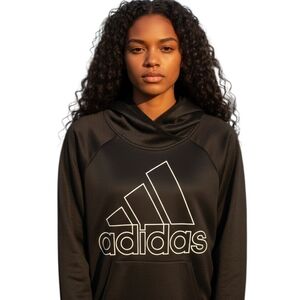 Adidas Women's Black Sweatshirt with Logo